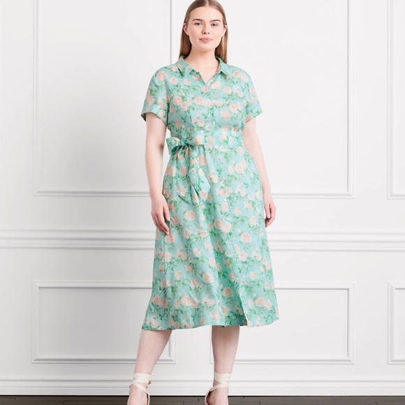 Hill House Dresses & Skirts - Hill House NWT Laura Dress in Blue Roses Linen!